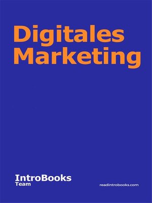 cover image of Digitales Marketing